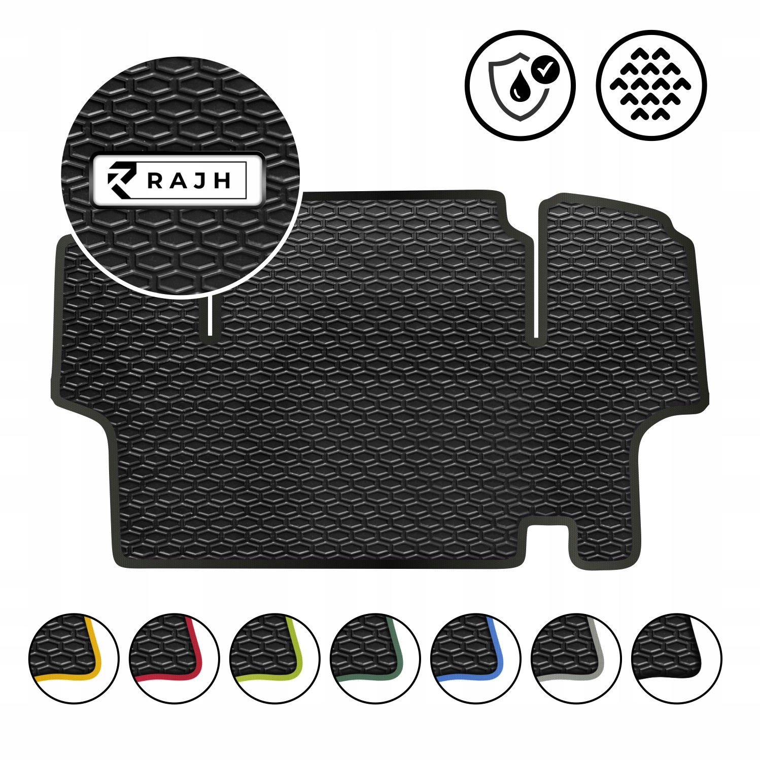 Case 955XL Gumová Rohožka Drážkovaná 6 mm
