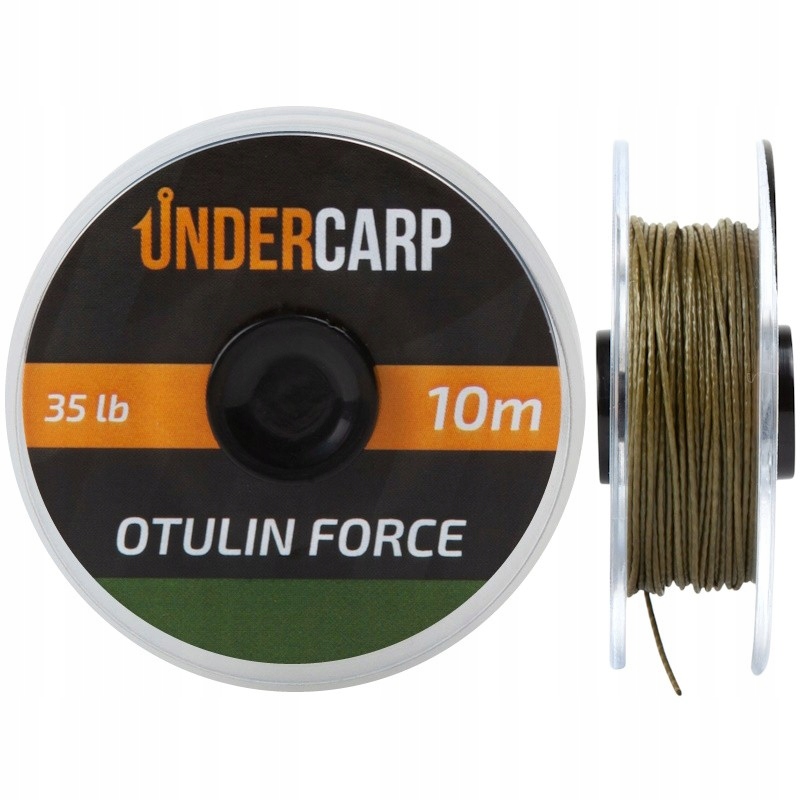 Plecionka Karpiowa Przyponowa Undercarp Otulin Force Zielona 35lbs 10m