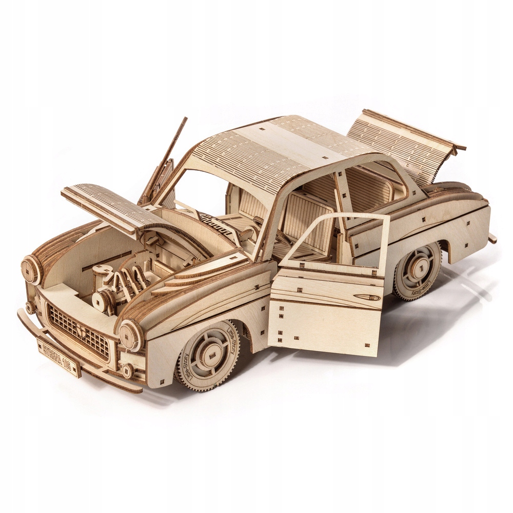 Syrena Syrenka FSO Model Legenda PRL Samochód Auto Puzzle 3D LITTLE STORY Marka inna