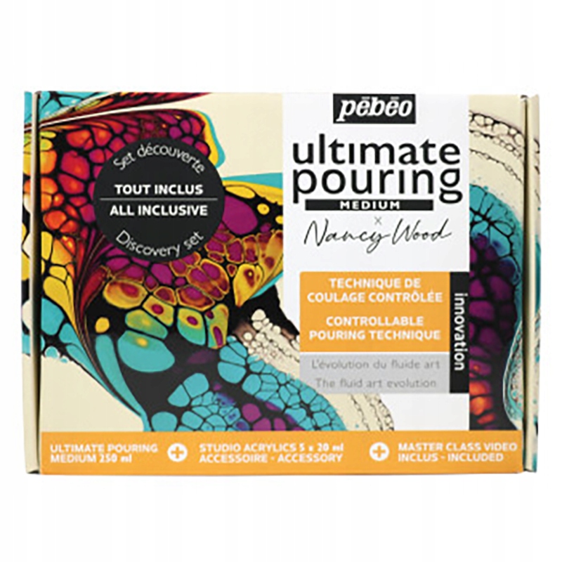 Stavebnice Pebeo Ultimate Pouring Medium Discovery 8 dílků