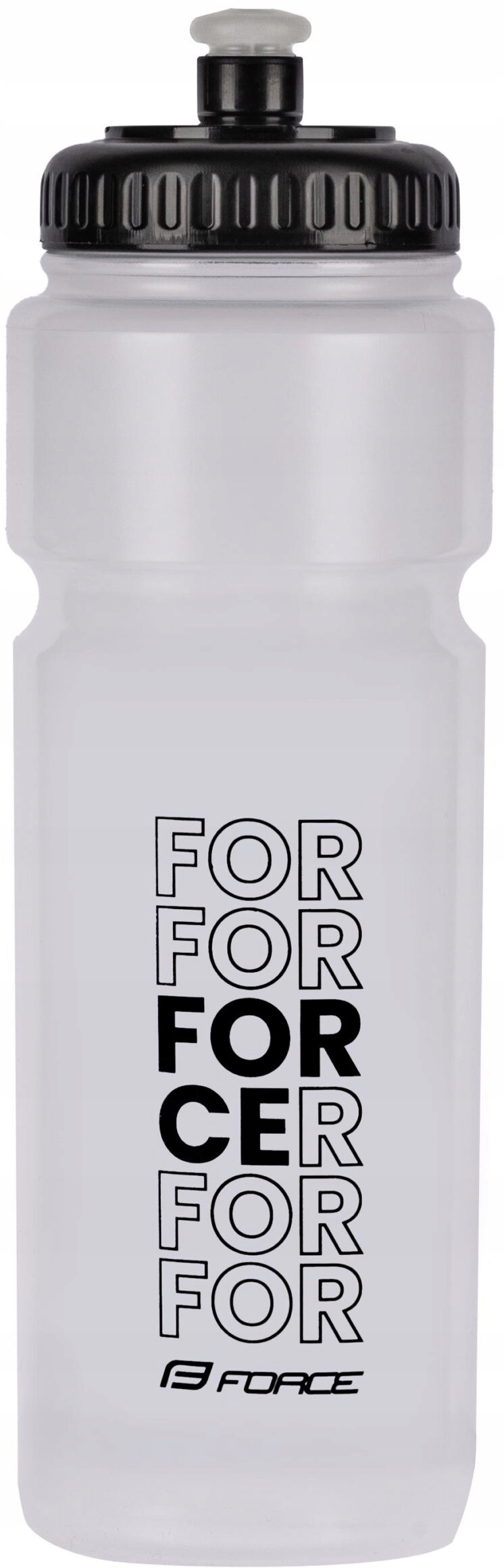 Bidon Rowerowy Force Daily 750 ml przezroczysty czarny