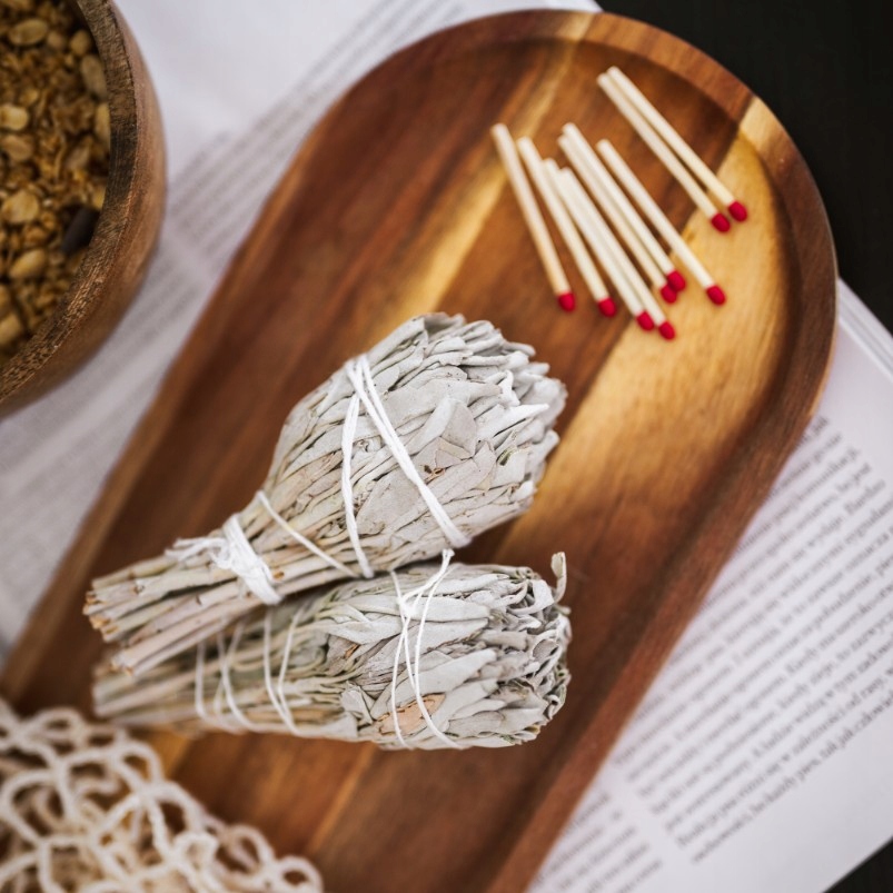 4x Szałwia Biała Pęczek Naturalne Kadzidło Oczyszczenie Intensywny Aromat Nazwa zapachu producenta Szałwia Biała