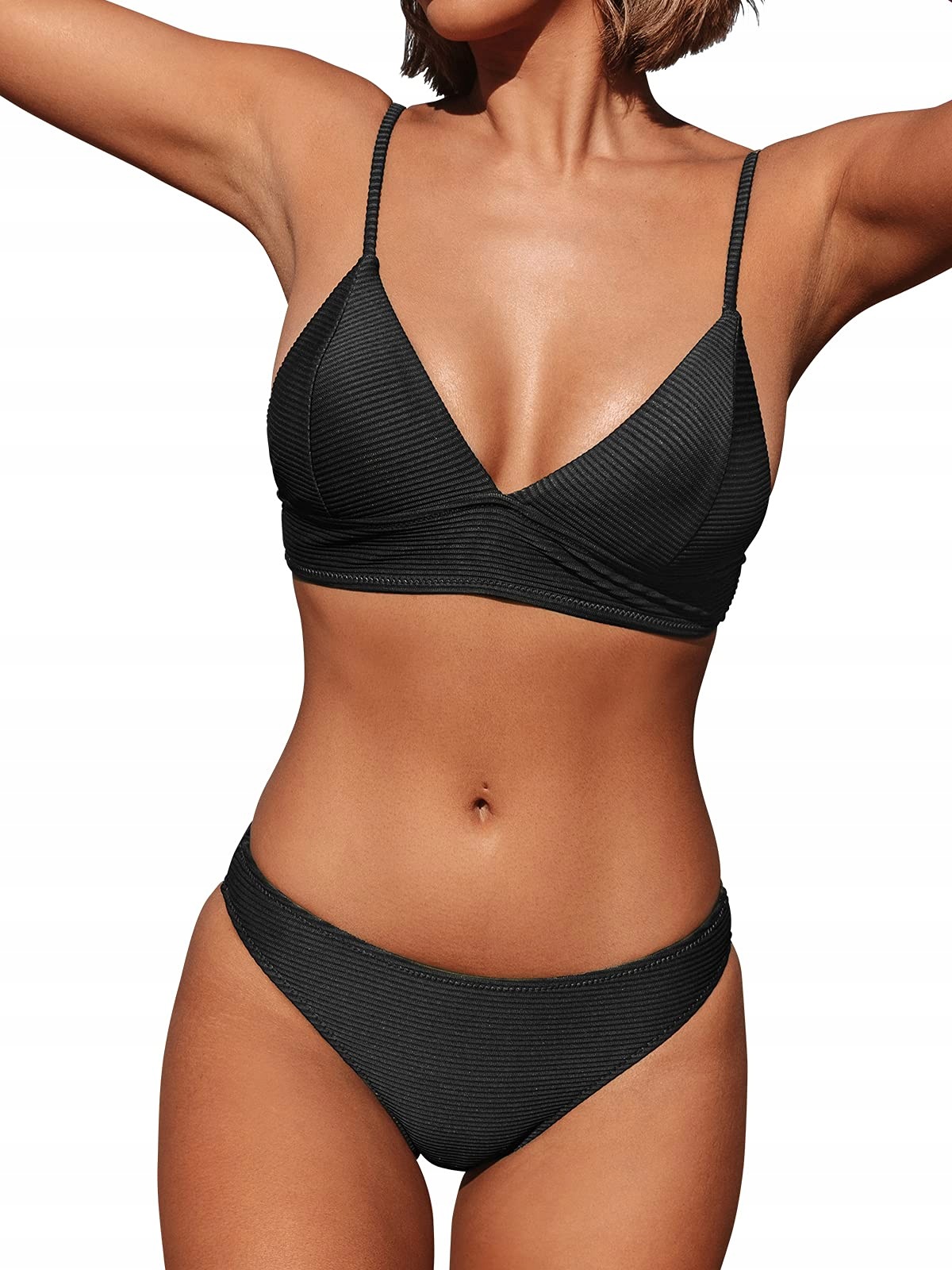 Dámský bikinový set černý XL Cupshe