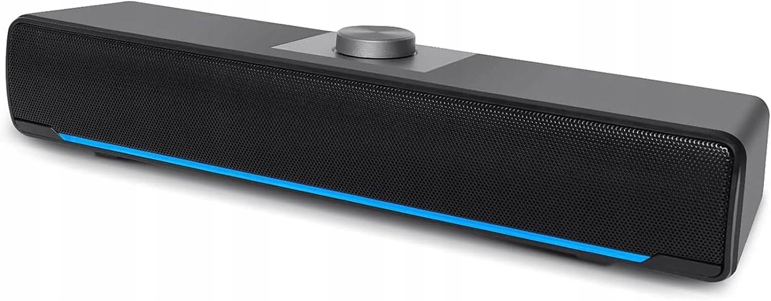 Głośniki komputerowe przewodowe Soundbar USB LED Powered Speakers