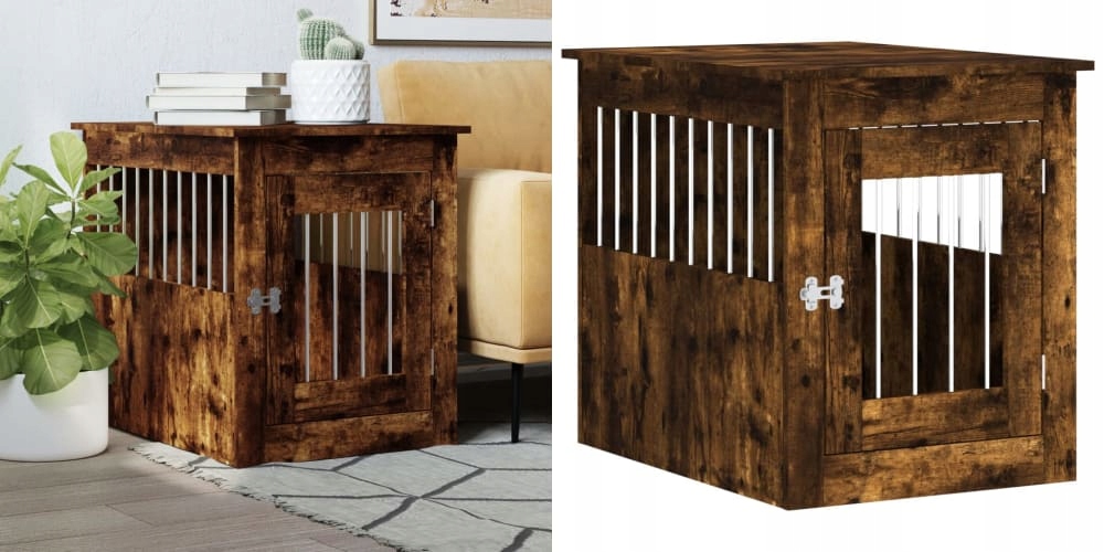 Levně Kouřový dub, Kotec pro psa, 55x75x65 cm