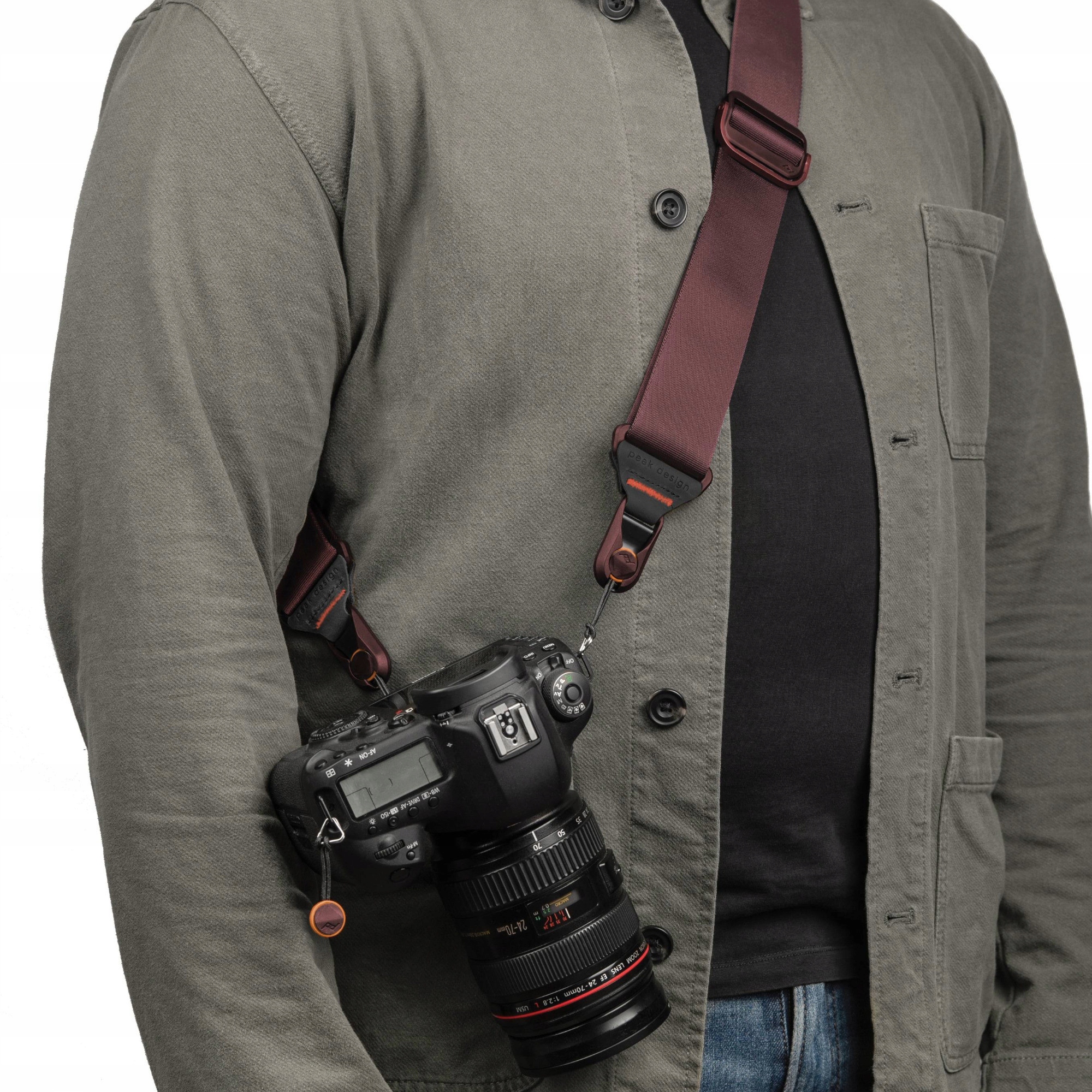 Peak Design Pásek na krk Slide Eclipse v3 fialový