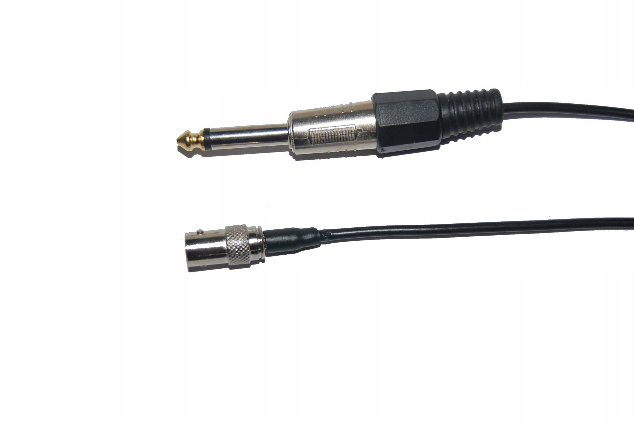 Kabel gniazdo Bnc wtyk 6,3 mono, RG174 2m