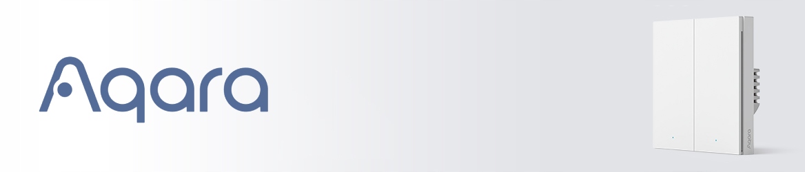 AQARA PRZEŁĄCZNIK WŁĄCZNIK ŚWIATEŁ 2 PRZYCISKI SMART HOMEKIT ZIGBEE EU Seria H1 EU