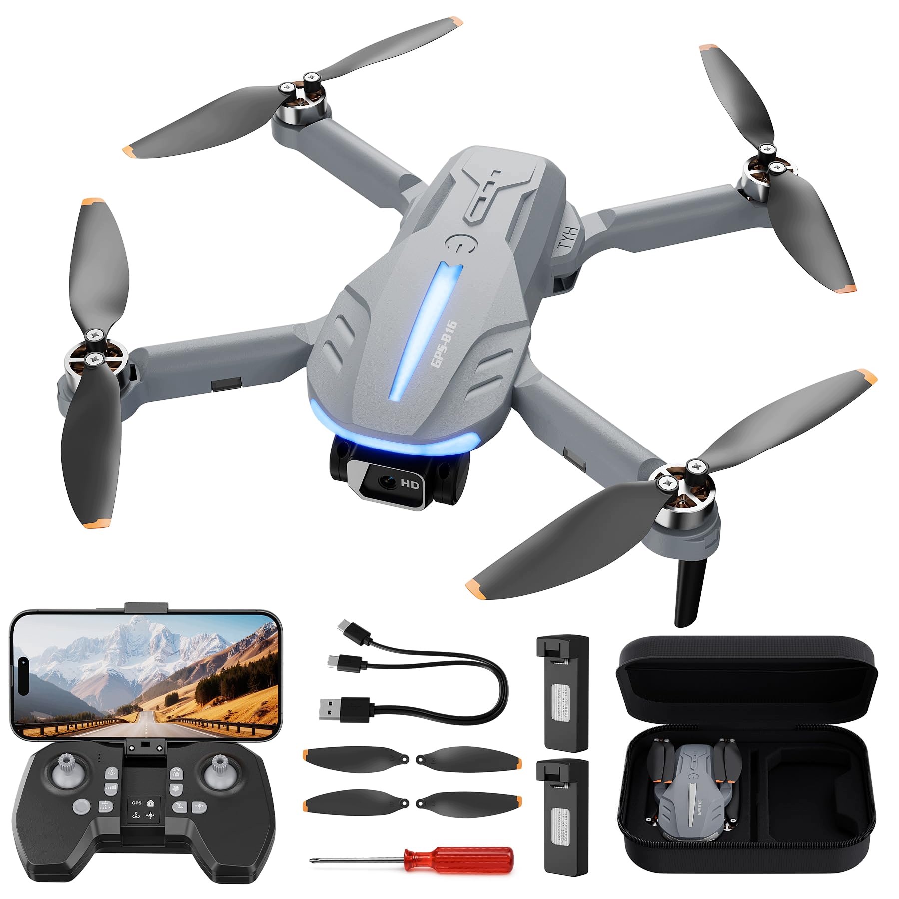 B16 Dron Gps z kamerą 4K bezszczotkowy silnik 5G Fpv Rc czas lotu 50 minut