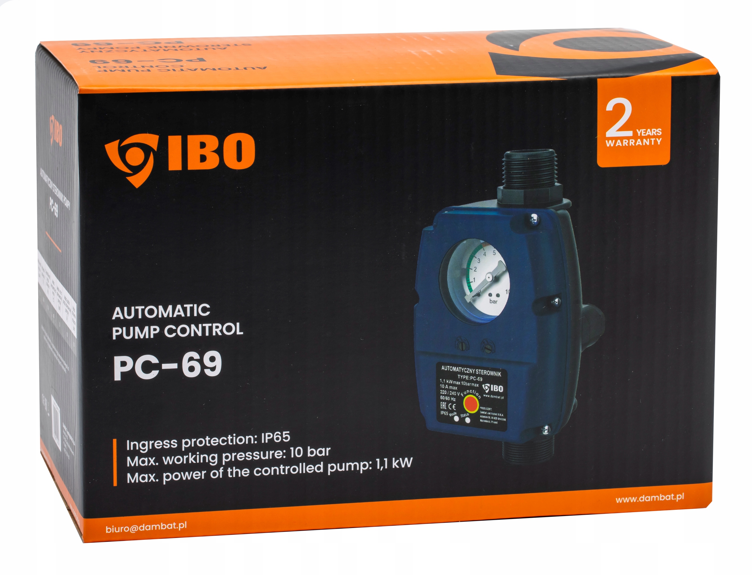 WŁĄCZNIK WYŁĄCZNIK CIŚNIENIOWY STEROWNIK AUTOMATYCZNY SUCHOBIEG PC-69 POMPY Informacje o bezpieczeństwie CE WEEE