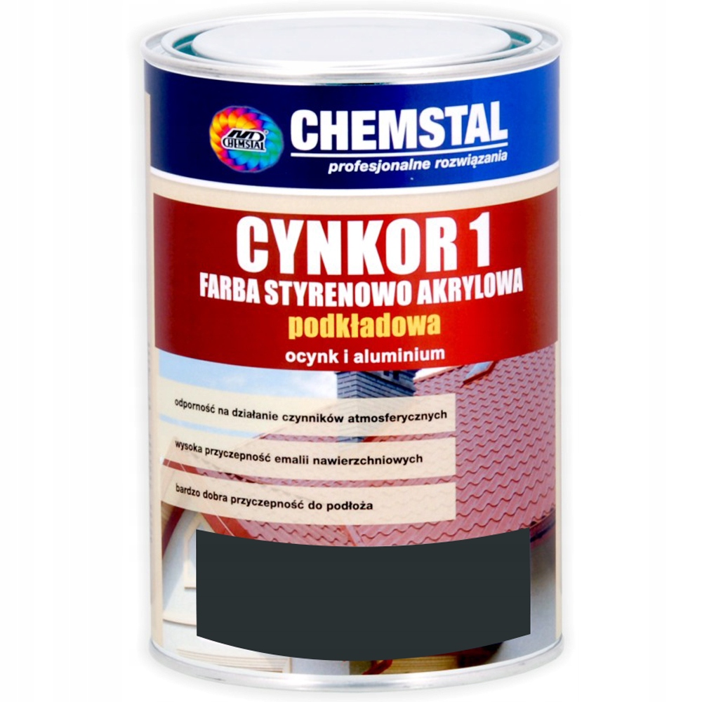 

Podkładowa farba na dach Cynkor 1 Czarny 1L