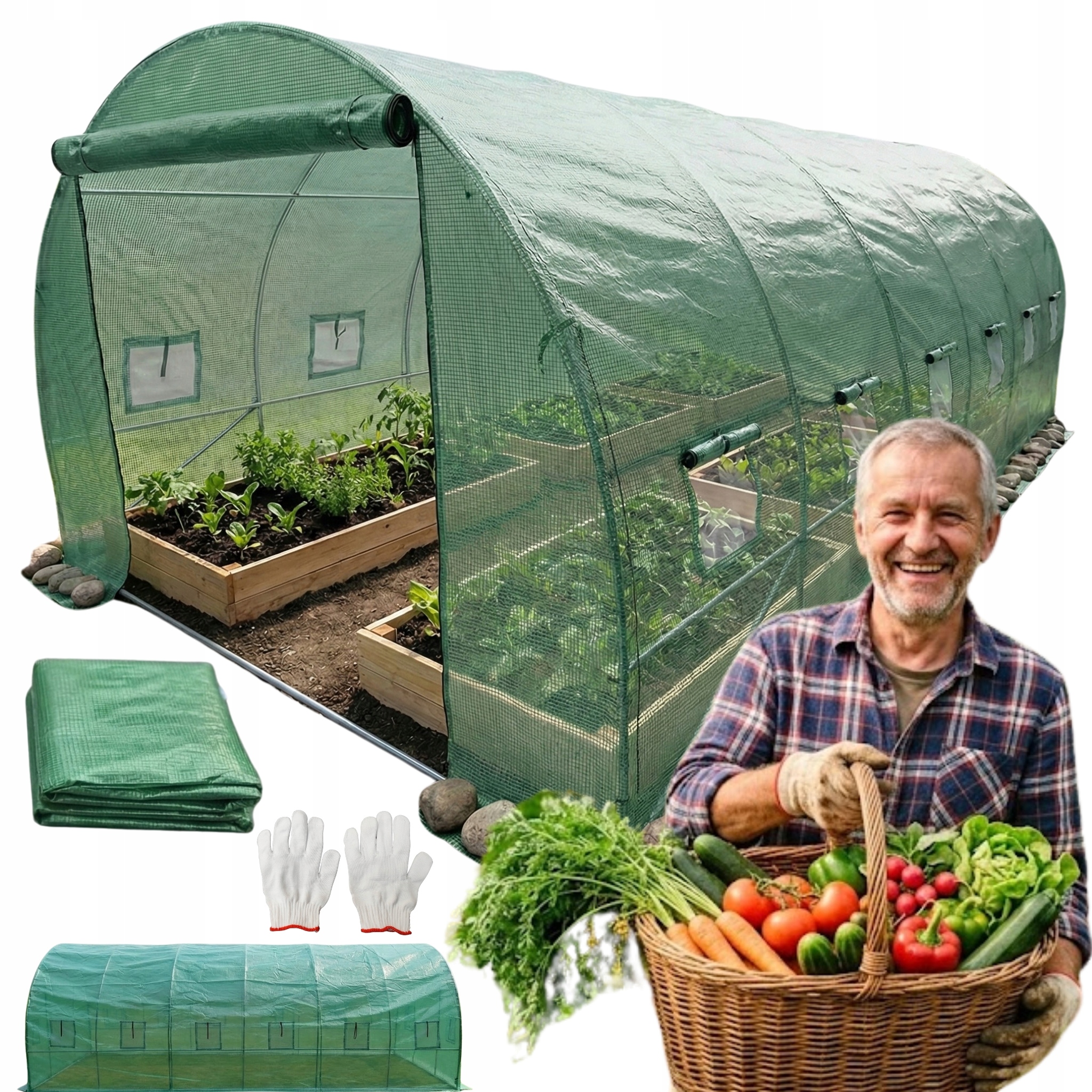 Velký fóliovník na zahradu Verna 3 x 6 m