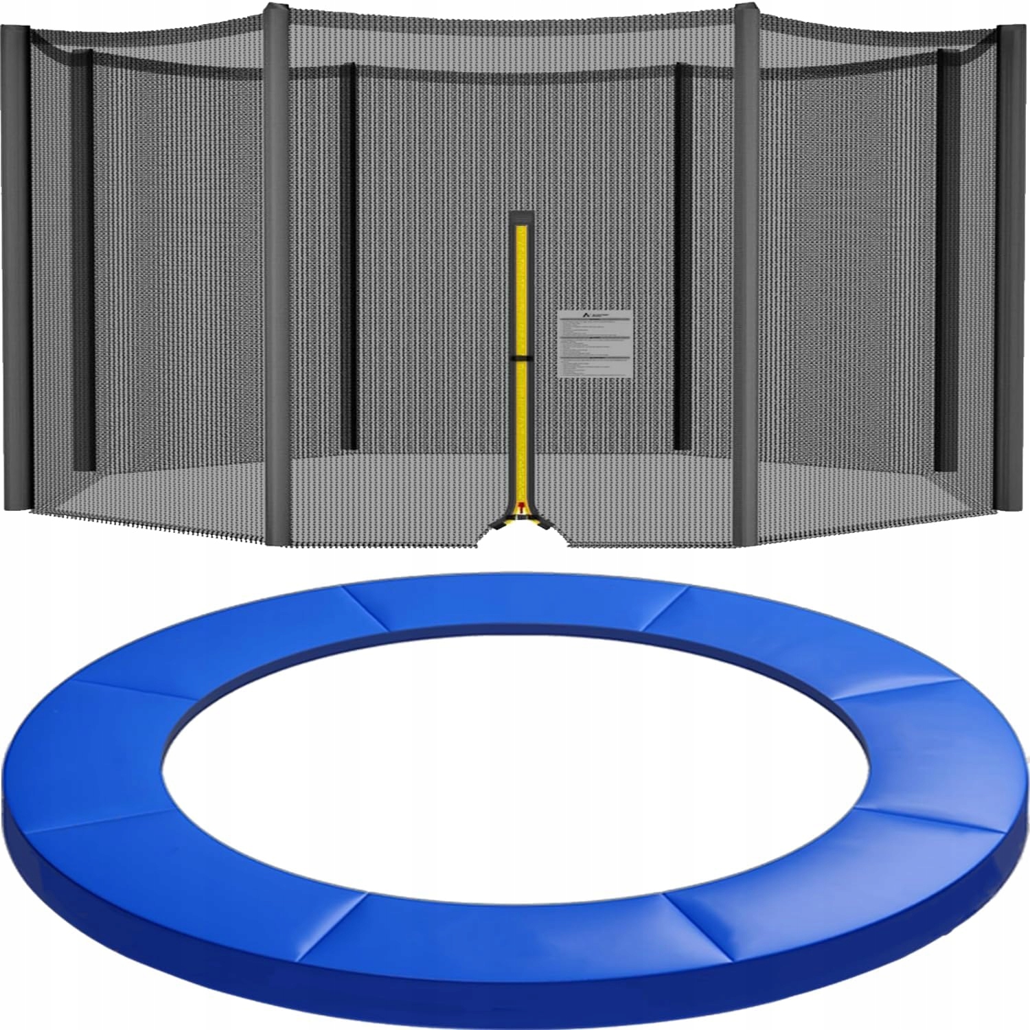 Siatka do trampoliny 397 cm 8 słupków czarna Ultrapower Sports