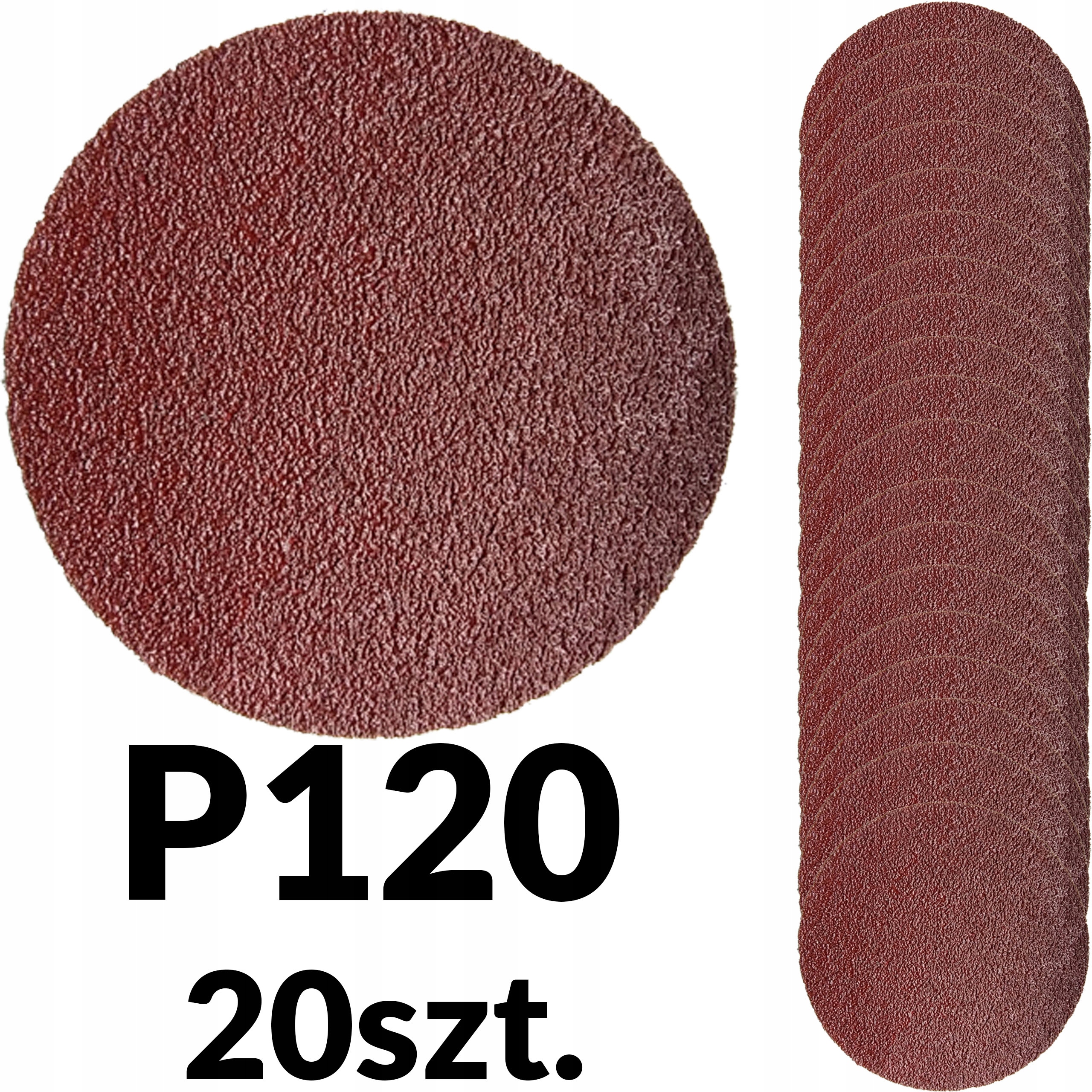 Alfatools Papier Ścierny 125 Krążek Samoprzylepny Na Rzep Do Szlifierk P120