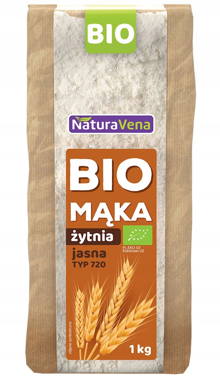 Levně 4X Jasná Žitná Mouka Typ 720 Bio 1 kg Naturavena