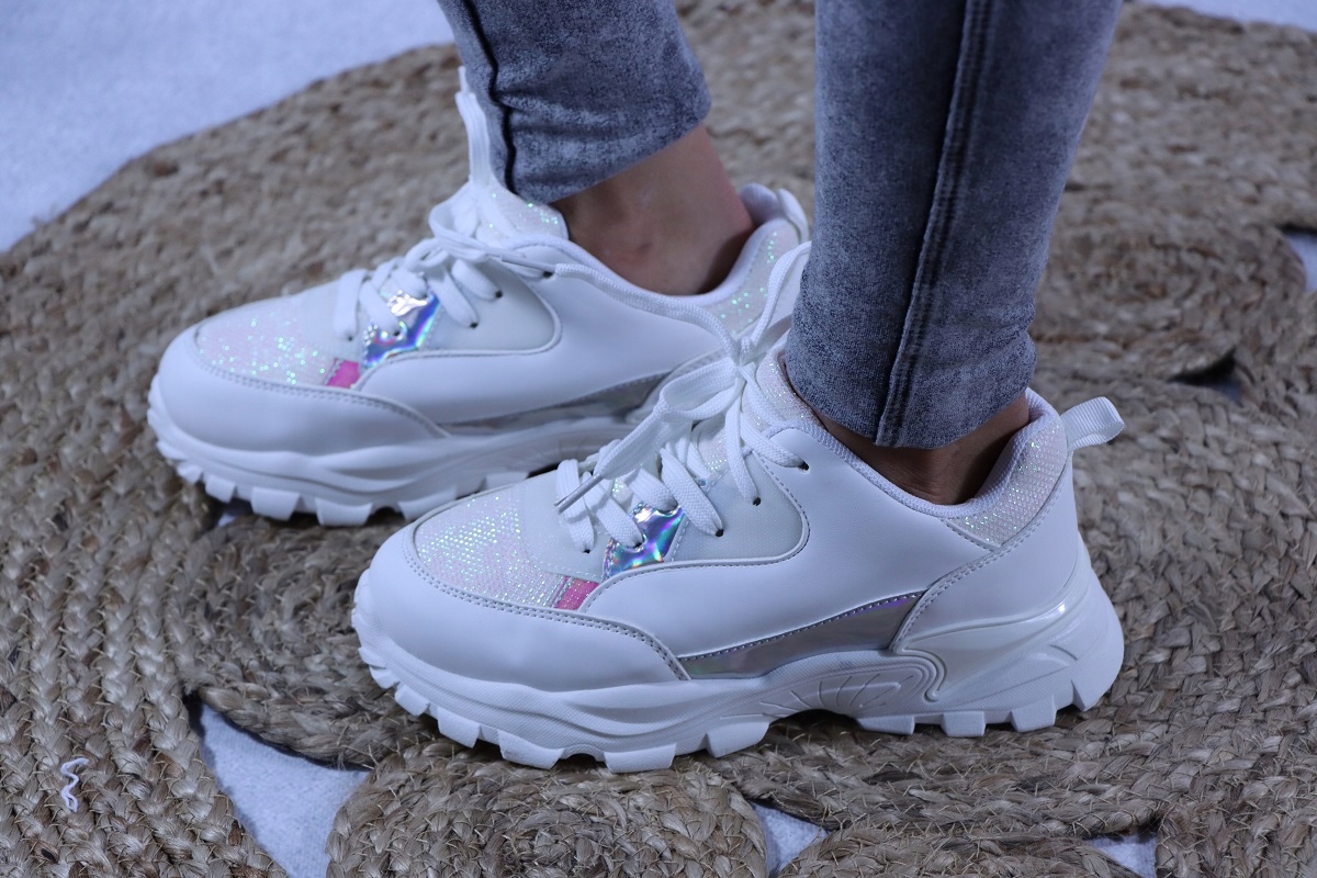 

Adidasy Dziecko Szkoła Sport Wiązane Biały r.26
