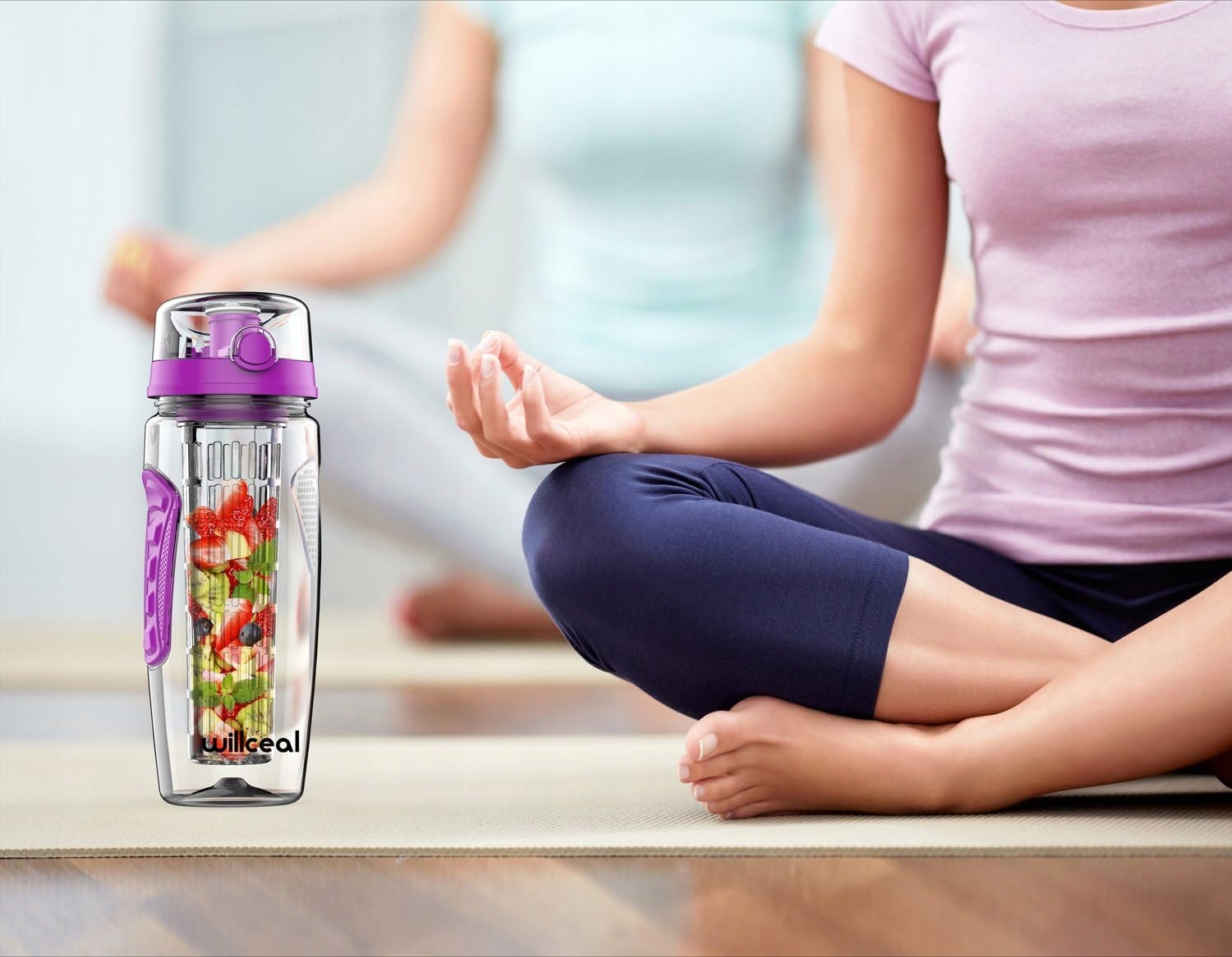 Butelka na wodę z zaparzaczem na owoce 1L Willceal Marka inna marka