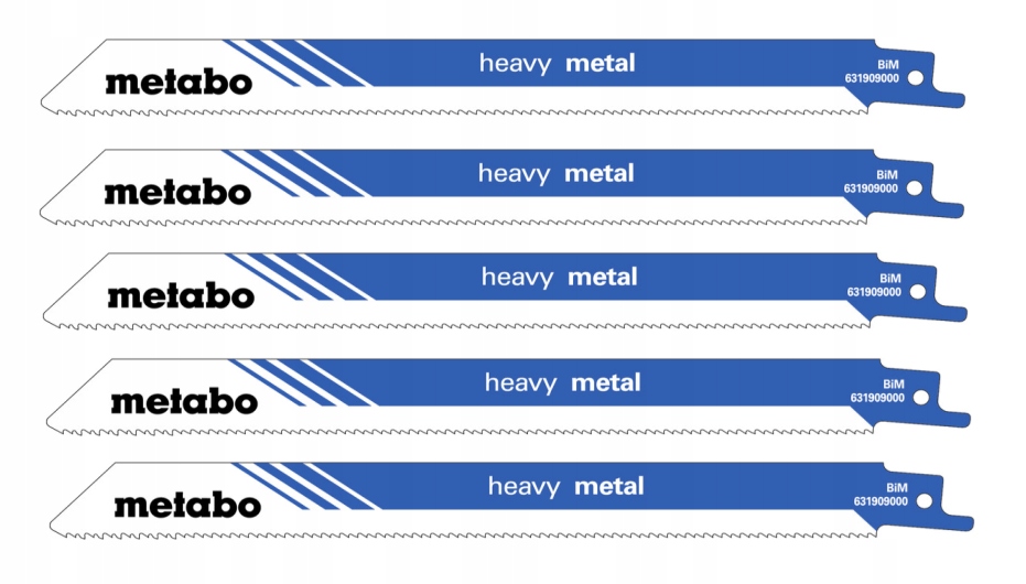 Metabo Sada Pilových Listů Na Kov 5ks 200x1,25 mm Pro Těžké Použití
