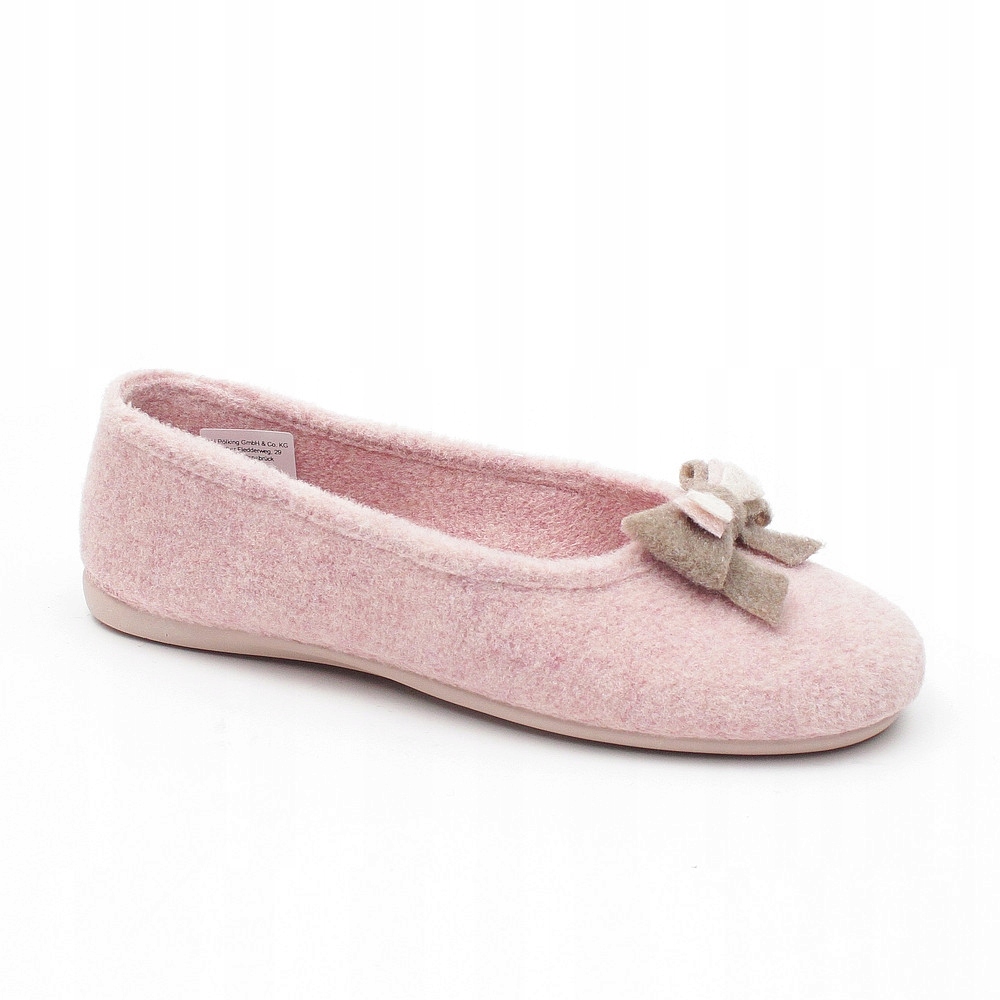 Manitu 340083 Růžové Plstěné Bamboše Baleríny vel. 38