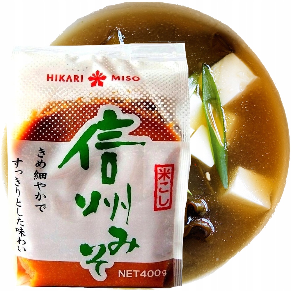 

Japońska Pasta Miso Jasna Sojowa Hikari 400g
