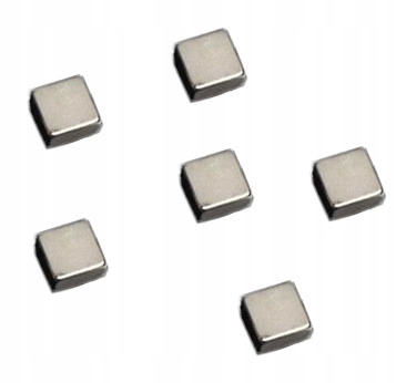 MAGNESY NEODYMOWE SUPER SILNE KWADRATY *6 szt NAGA