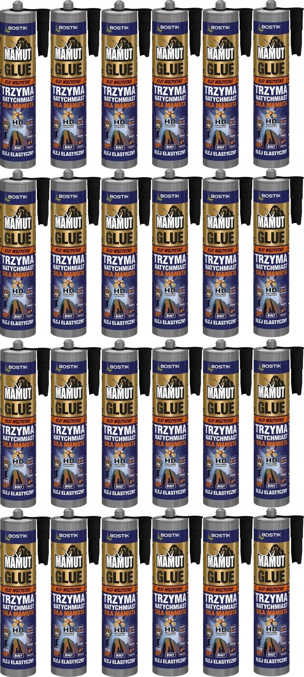 24ks Montážní Lepidlo Mamut Glue Bostik Den Braven 290 ml