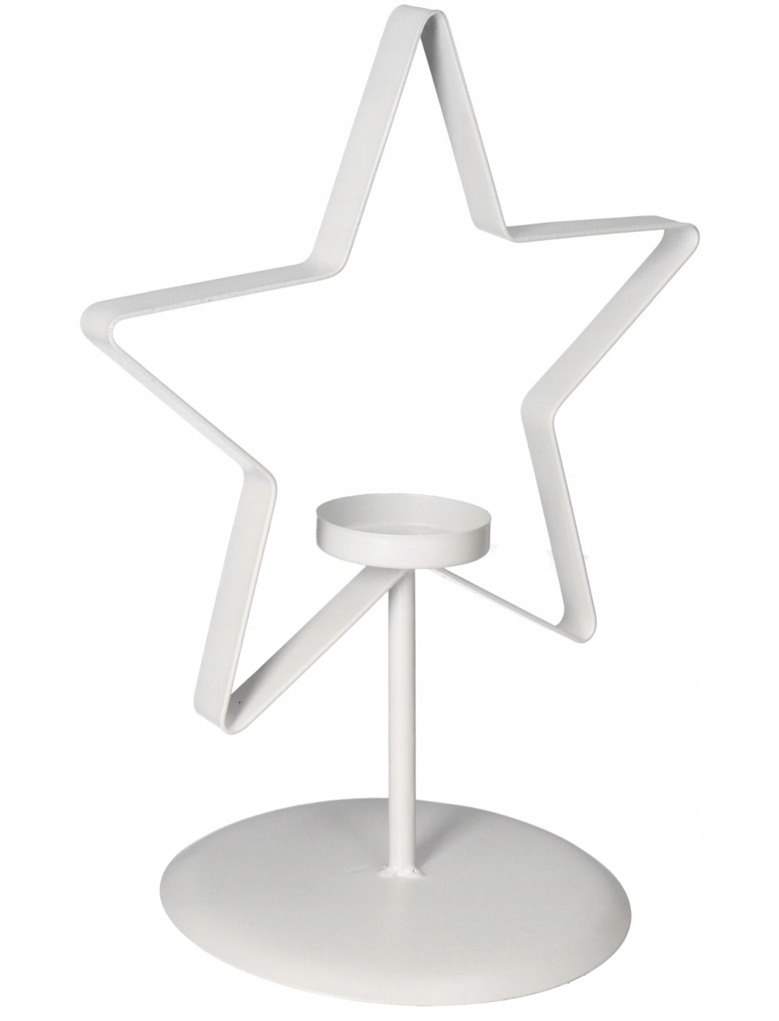 ŚWIECZNIK METALOWY GWIAZDKA 28 CM OZDOBA NA ŚWIĘTA