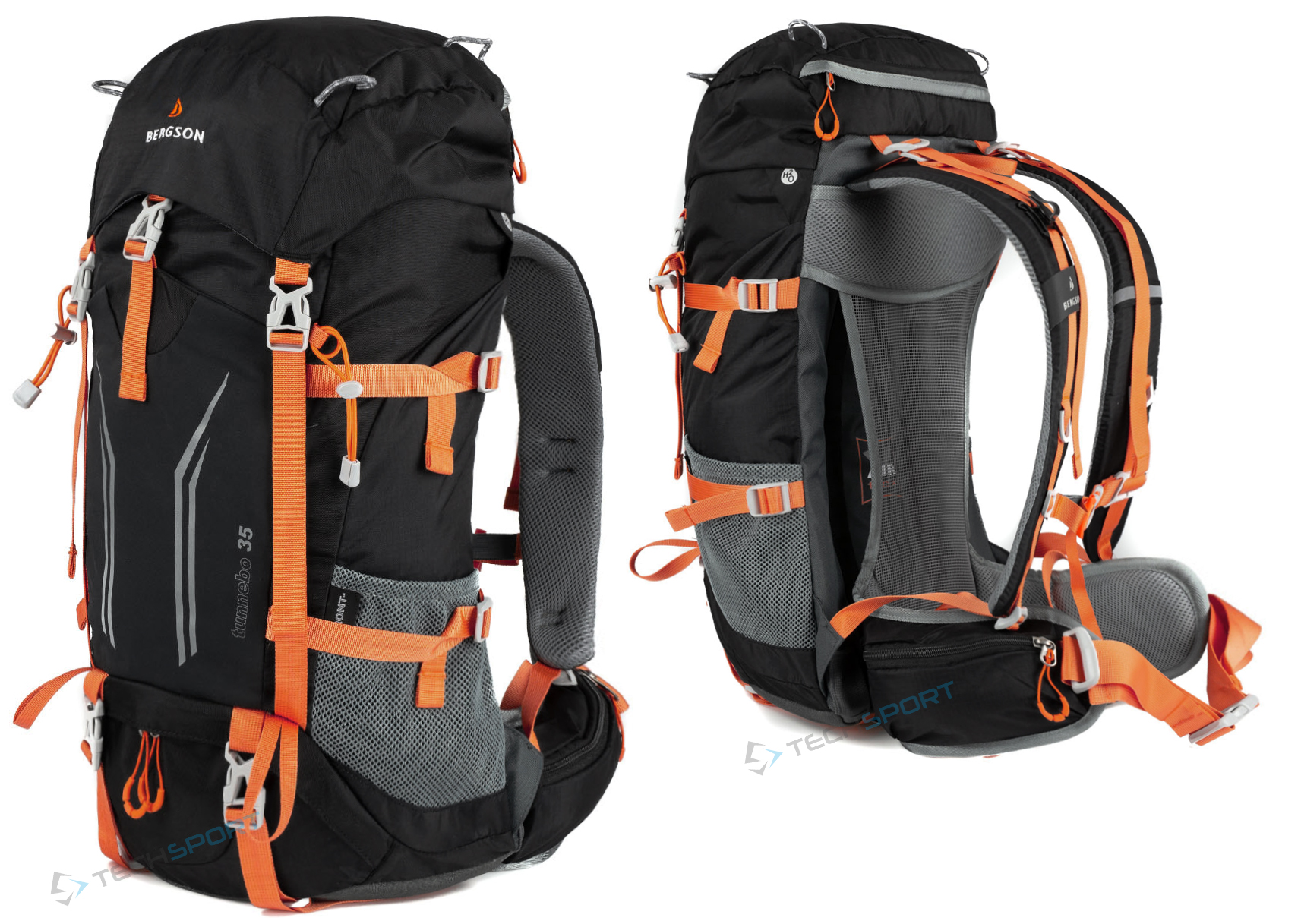 Značkový Batoh Bergson Tunnebo 35L Prodyšný