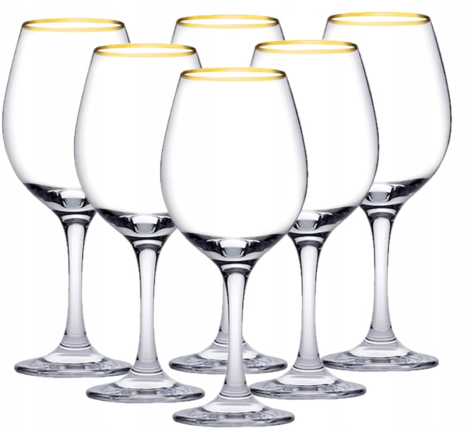 

Kieliszki Gold Złoty Rant 6szt 460ml