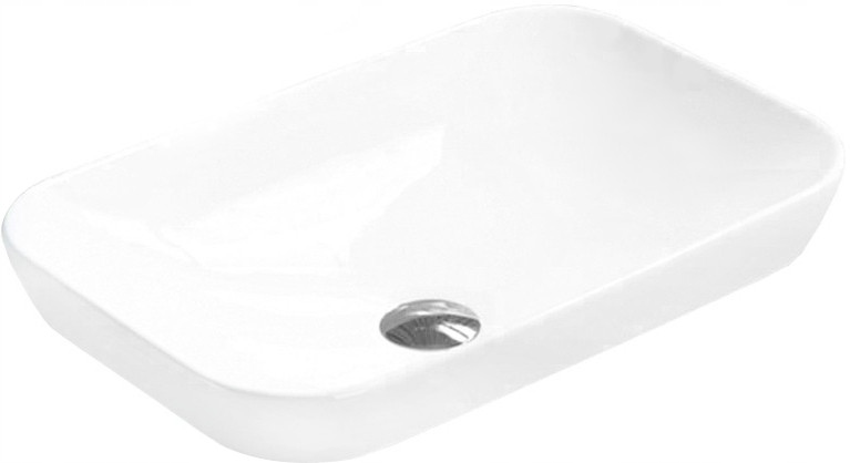 Umywalka wpuszczana w blat 51x33 prostokątna Mexen Nina ceramiczna biała