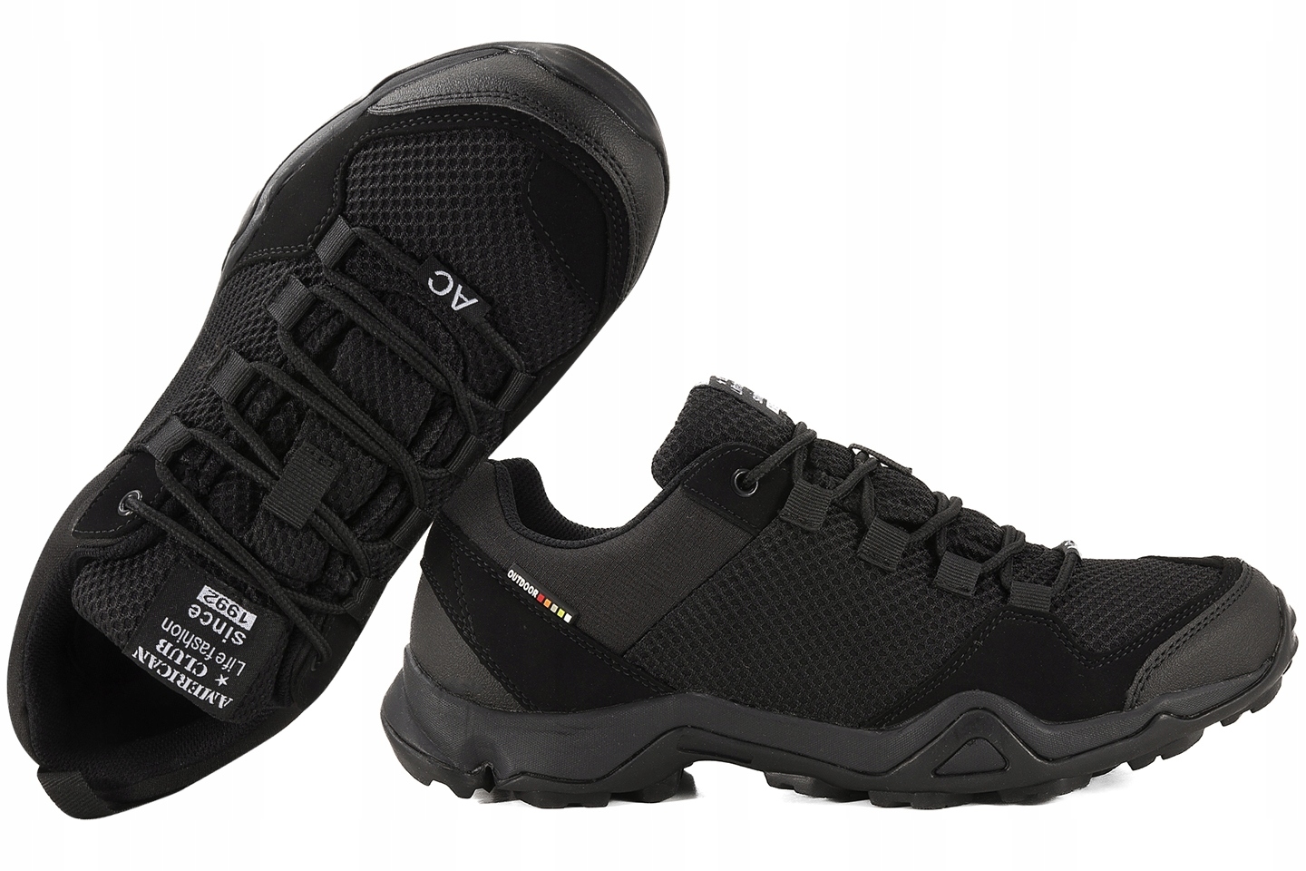 American Club WT2883 Pánská Sportovní Treková Obuv Černá 42