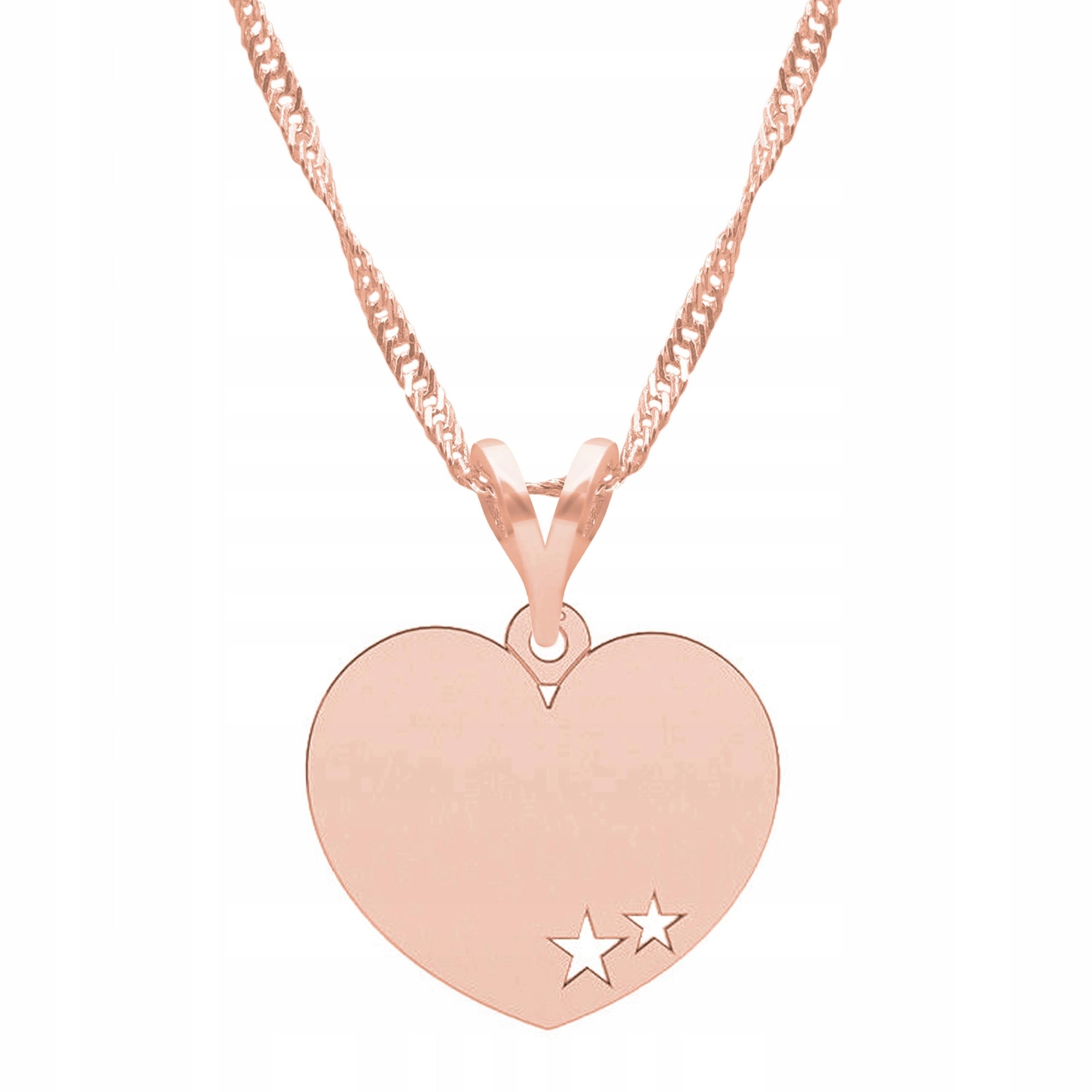 Pozlacený náhrdelník se srdcem Srdce Láska Stříbro 925