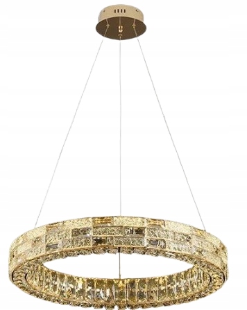 Led stropná lampa Zlatá 60 cm kryštálový luster Moderné 3 farby