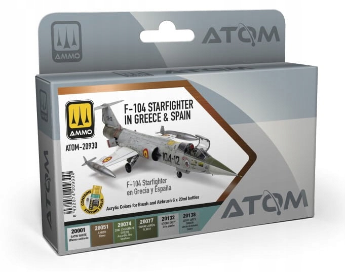Ammo Mig 20930 Sada barev Atom F-104 Starfighter In Greece And Spain