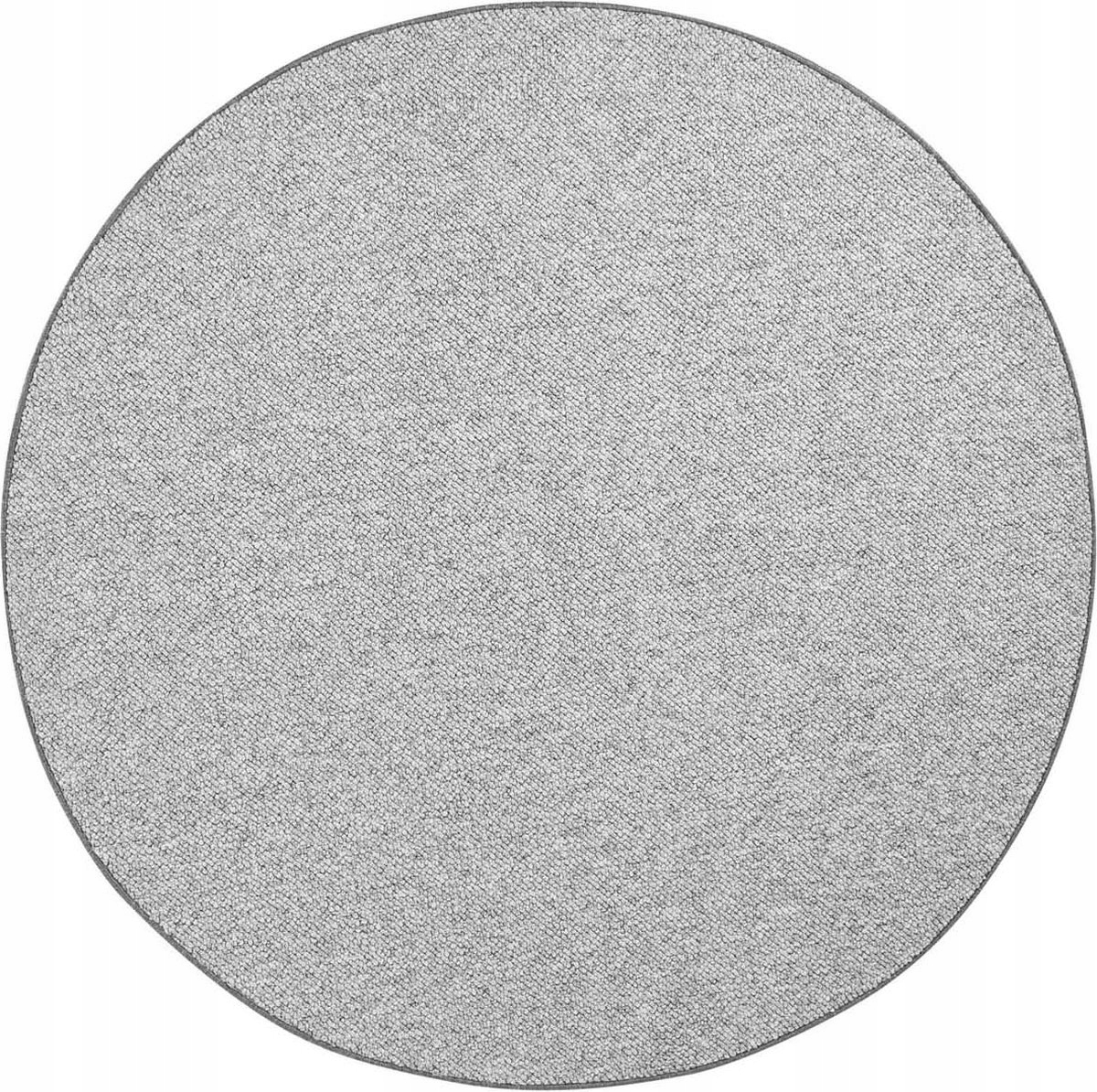 Okrúhly tuftovaný koberec, sivá pentelka Boho-wolly 133 cm