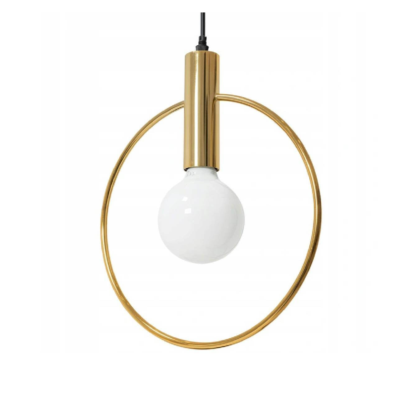 LAMPA SUFITOWA ZŁOTA KOŁO OBRĘCZ RING GOLD APP485 EAN (GTIN) 5902557347780