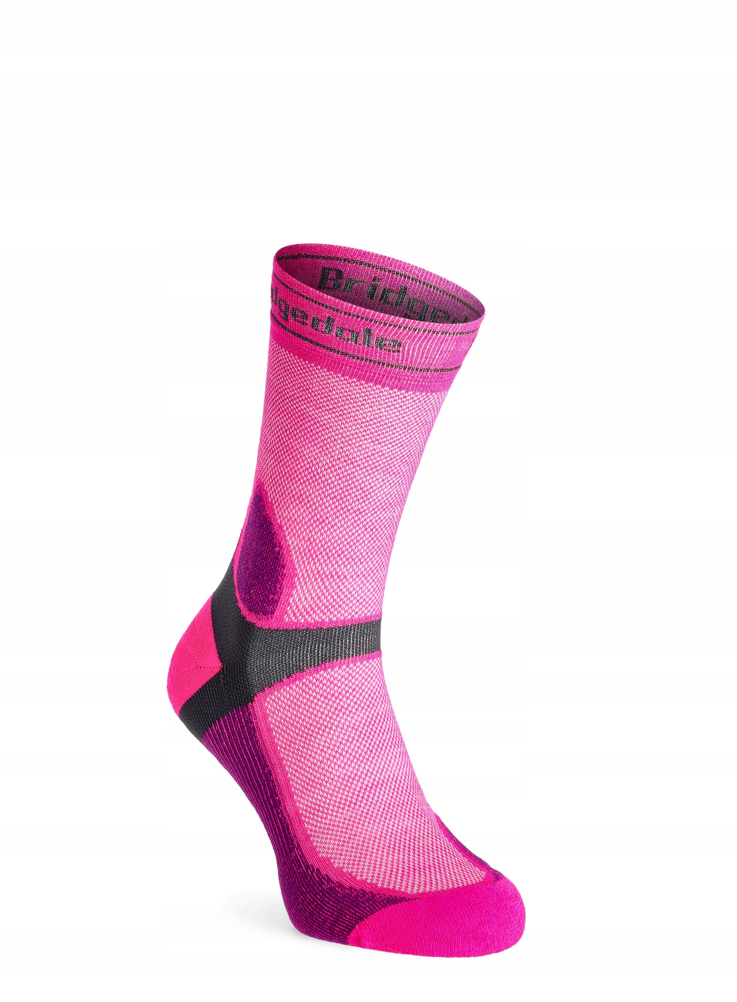 Skarpety rowerowe Bridgedale Mtb Summer Weight T2 Coolmax pink/purple 44-47