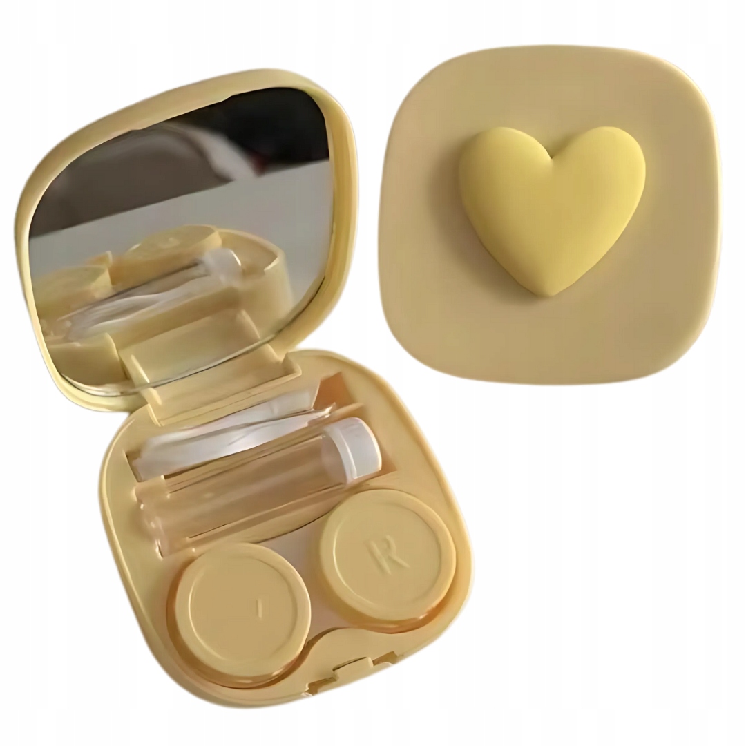 Etui Na Soczewki Kontaktowe Pudełko Z Lusterkiem Pojemnik Zestaw Podróżny