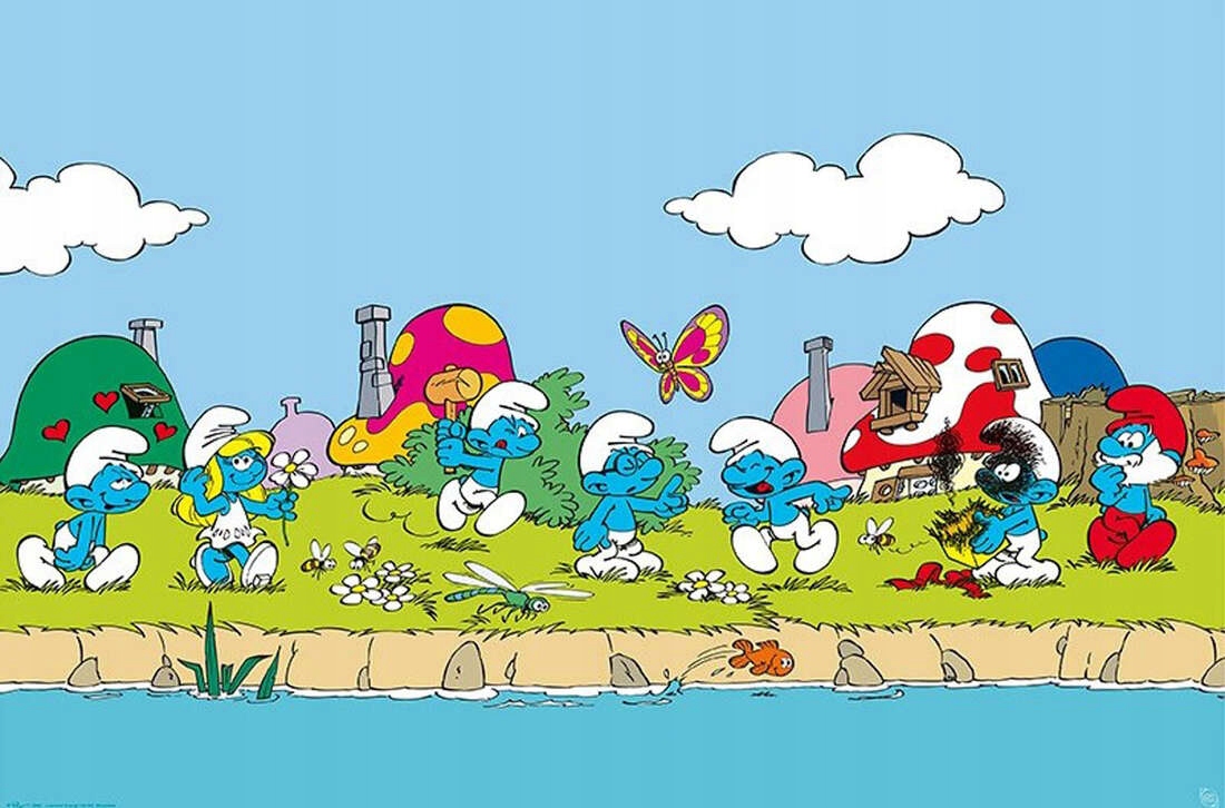 Smerfy The Smurfs plakat 91,5x61 cm
