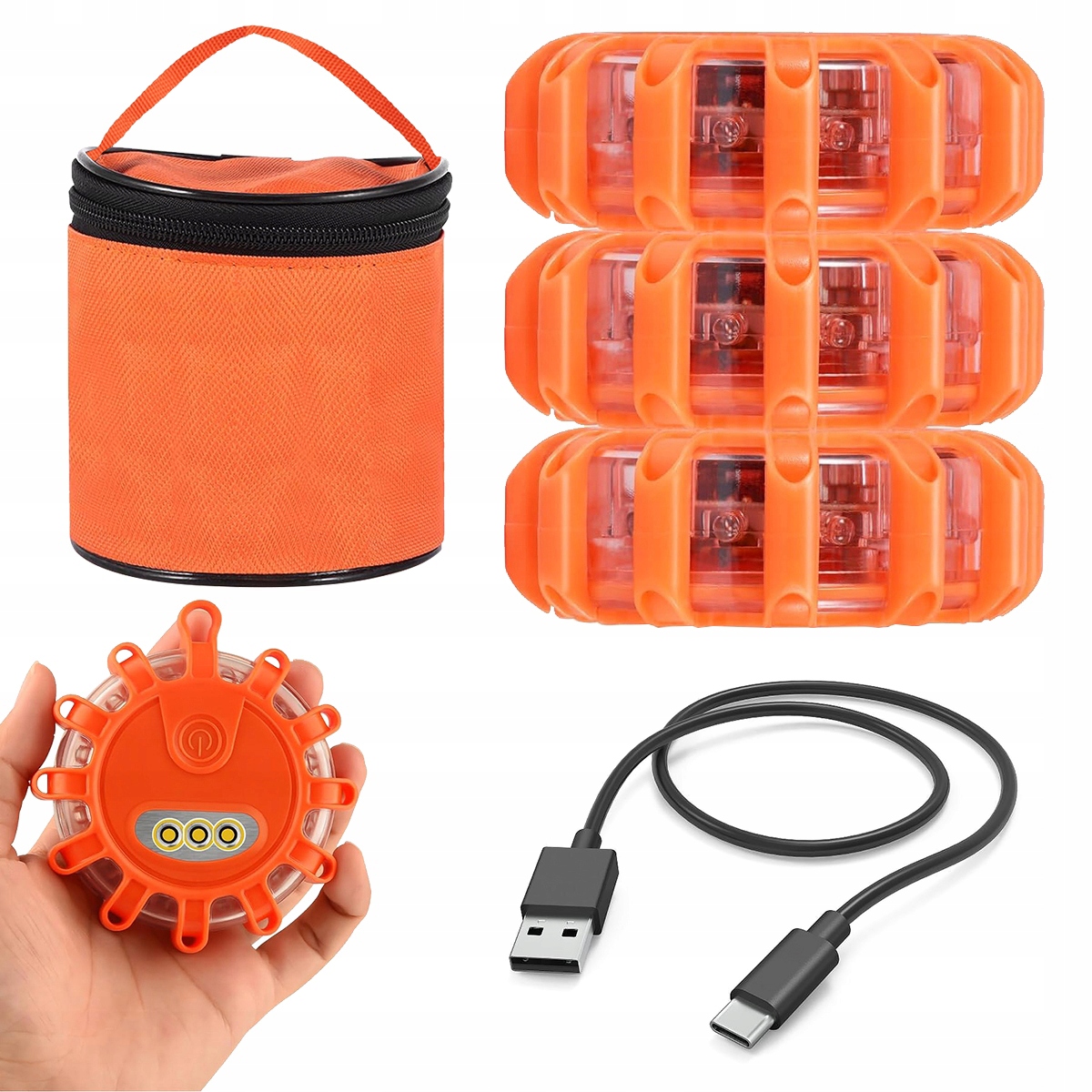 3KS Automobilová Nouzová Led Výstražná Lampa S Magnetem