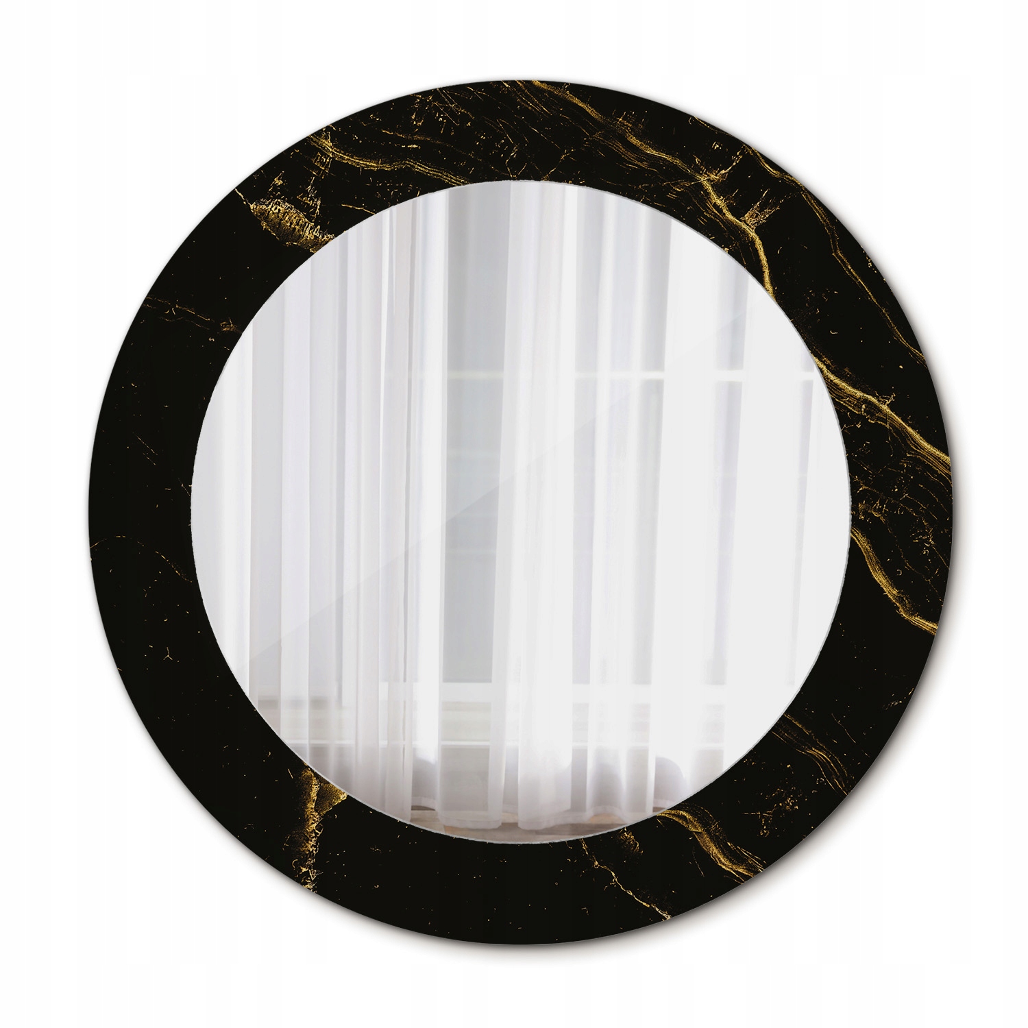 Zrkadlo do kúpeľne Glamour Čierny mramor 60 cm