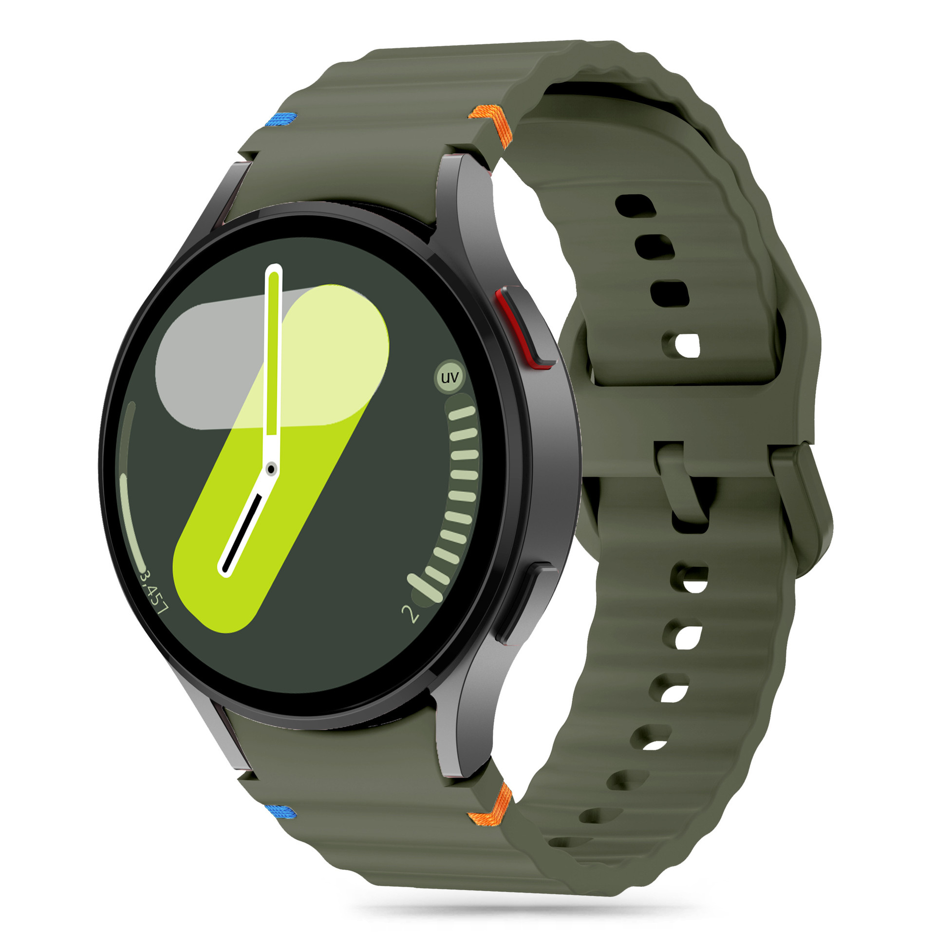 Tech- Protect Silicone Sport Samsung Galaxy Watch 4 5 5 Pro 6 7 Fe Army