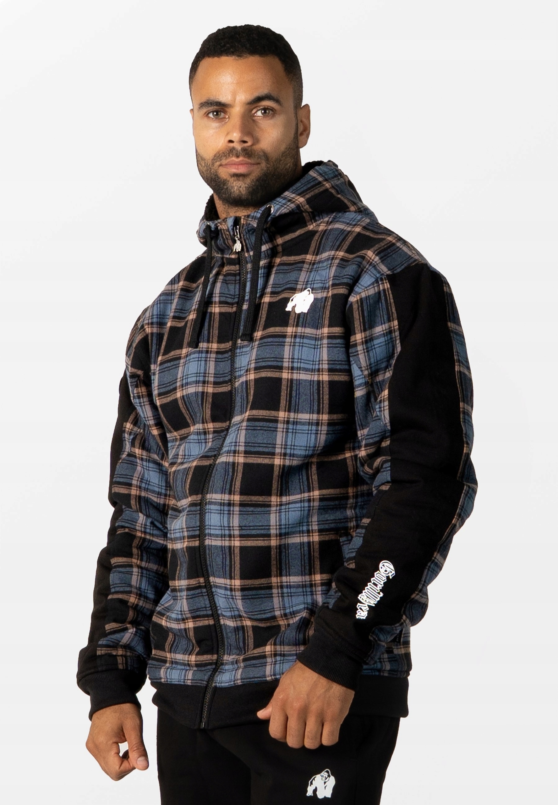Bluza ocieplana treningowa całoroczna Kenton Zipped Czarny XL