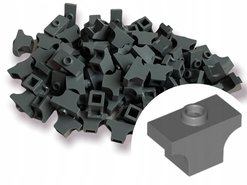 

Lego 38583 Łuk 1x2 Brick Dark Gray Szary 20 szt