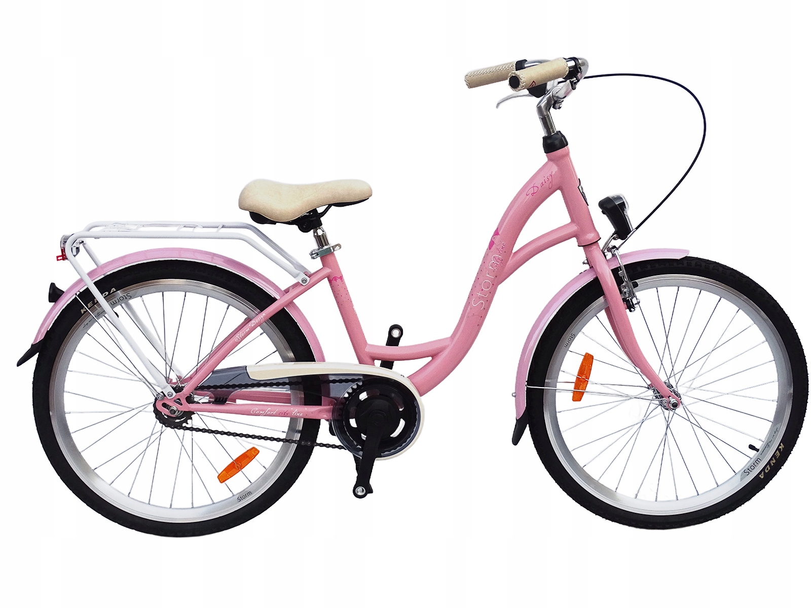 Rower Storm 24 Daisy Piasta Velostell 1 Bieg Różowy Dla Dziewczynki