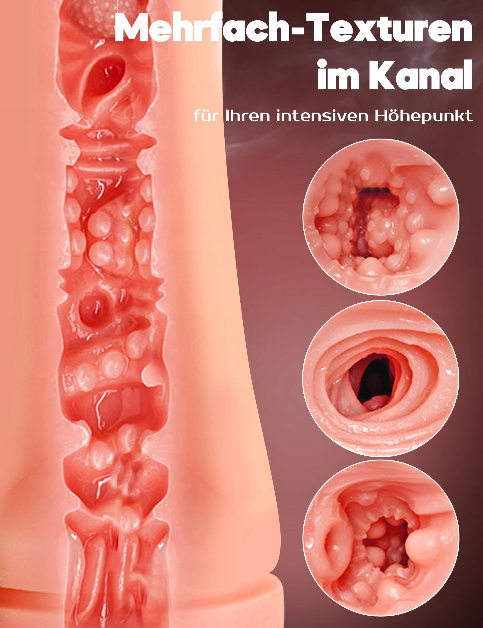 TASCHENMUSCHI Dla Mężczyzn Realistyczna Latarka 18cm Kanał Sex Zabawka — miniatura 5