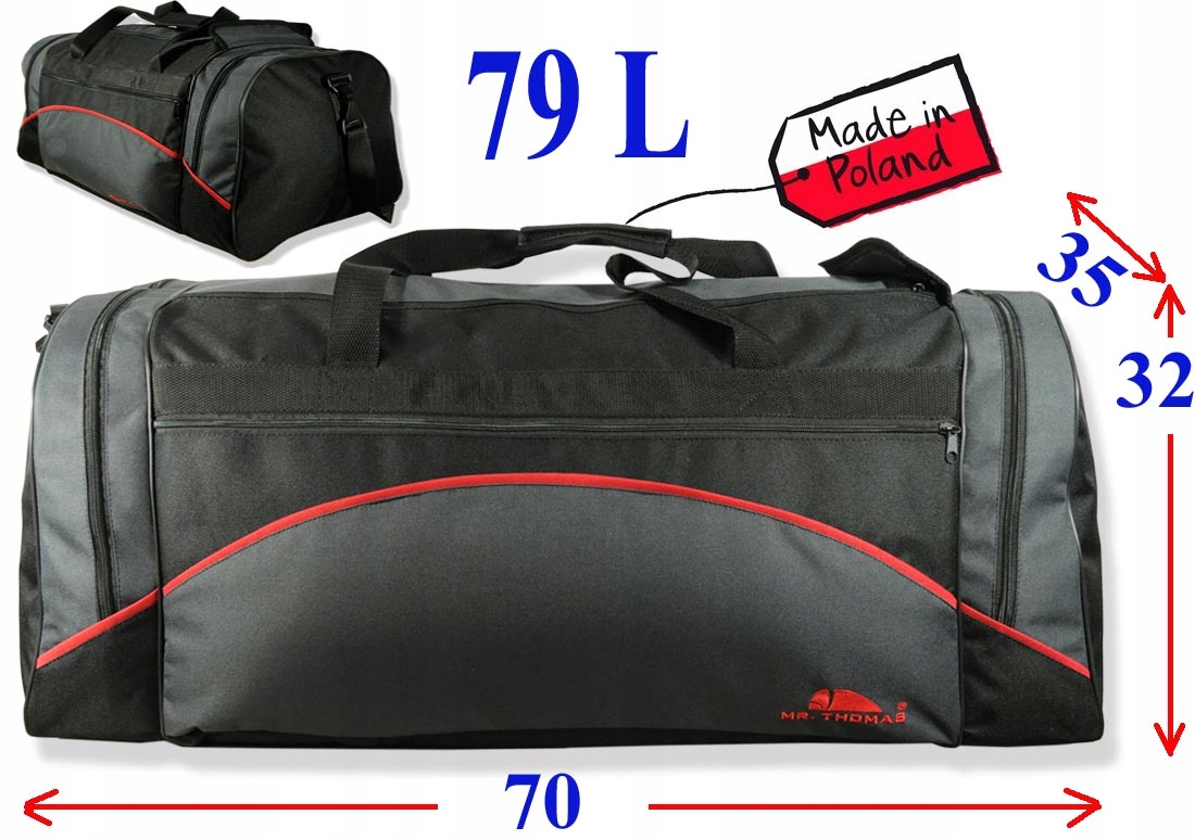 

Duża Polska Torba Turystyczna Podróżna Na Bagaż