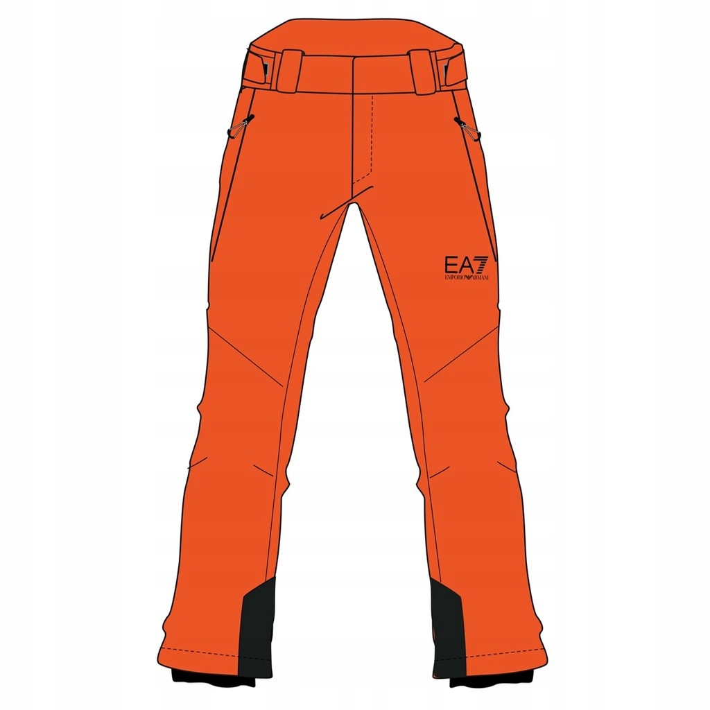 Kalhoty EA7 Emporio Armani Kitzbuhel Protectum7 Oranžové, velikost S