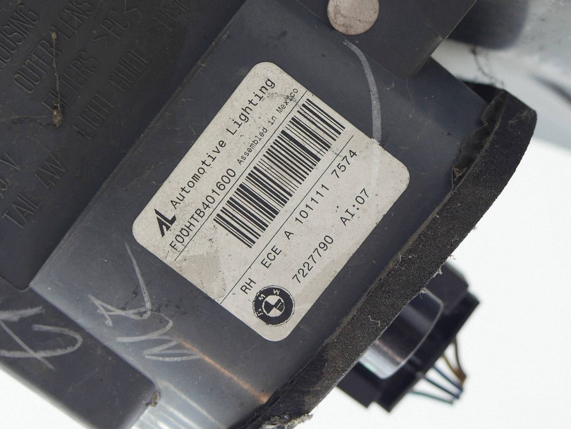 light right rear part rear right 7227790 BMW X5 E70 LIFT