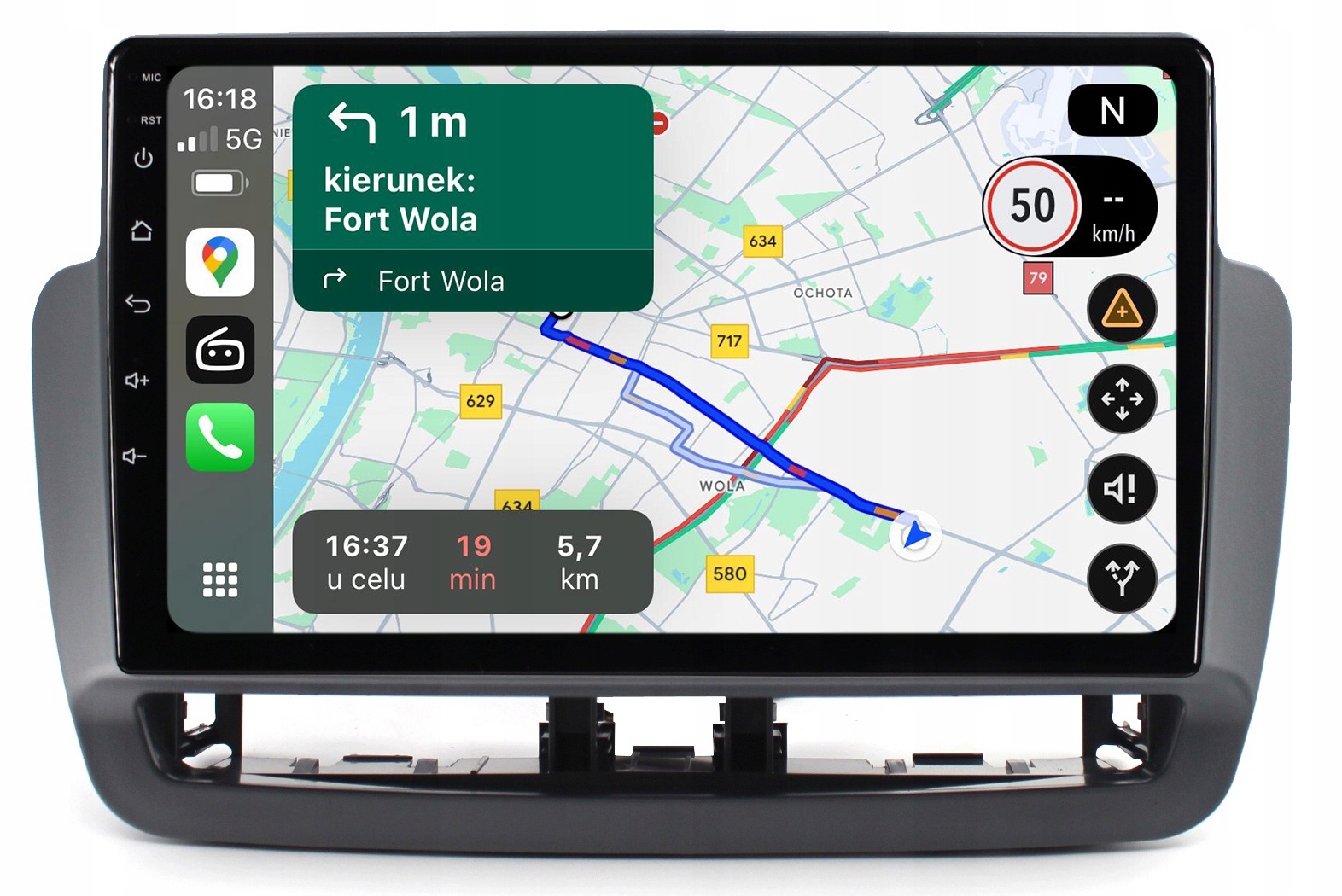 Seat Ibiza IV 6J 2012-2015 Nawigacja Android Radio Carplay 8GB/128GB Dsp